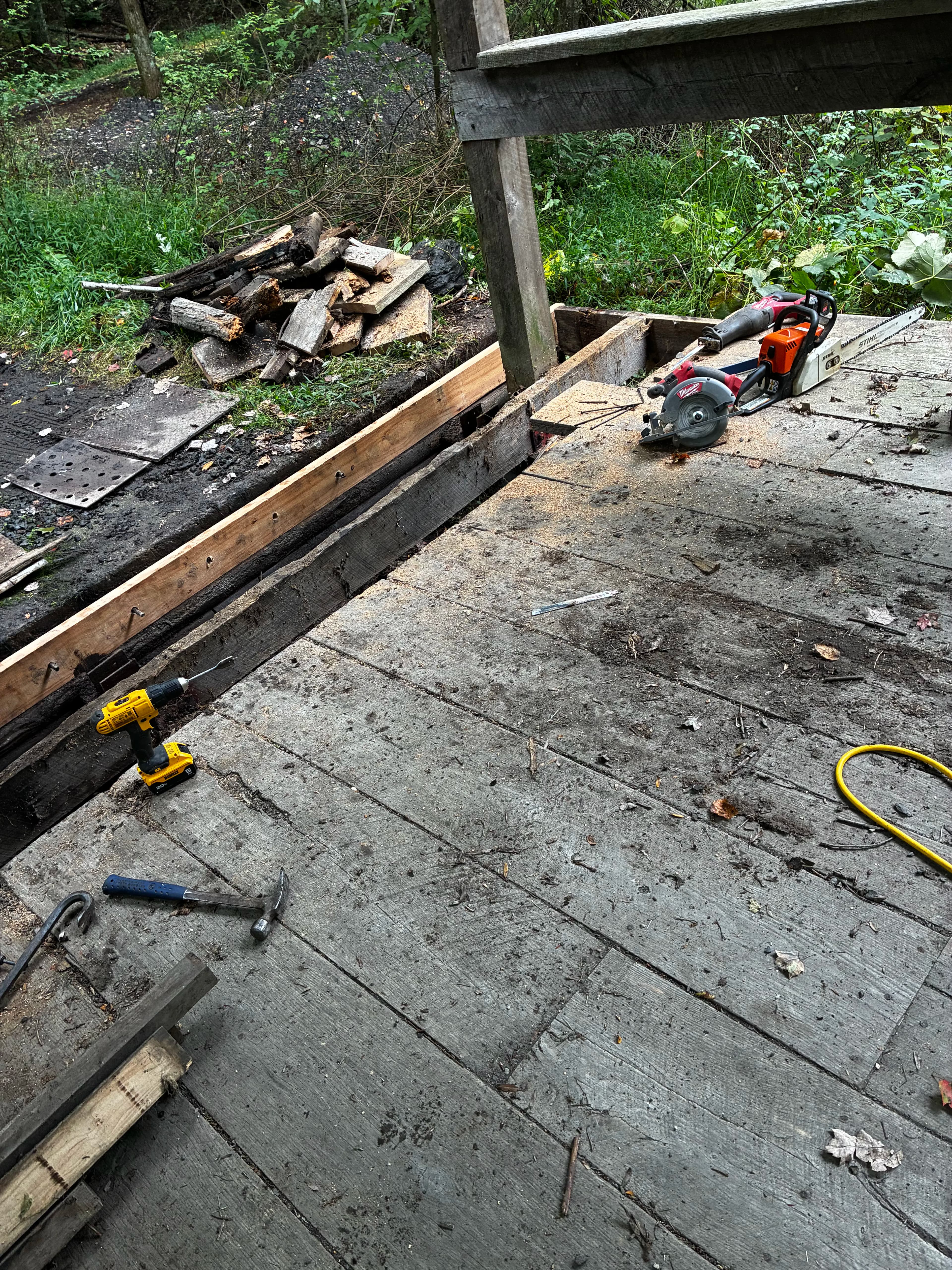 Project Stream Crossing Bridge Decking Replaced and Ready for the Rebuild image