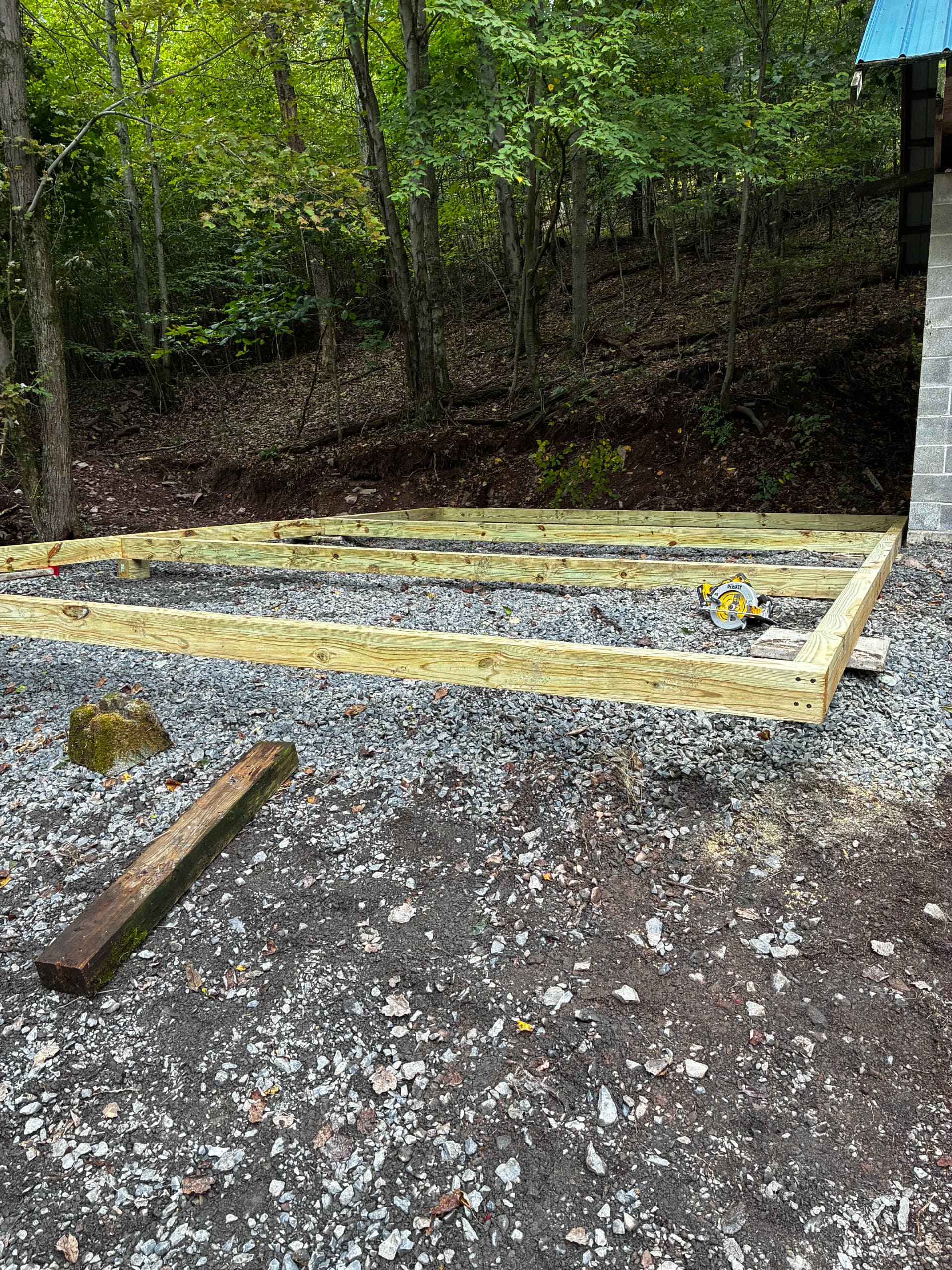 Storage Shed Build in Progress - From Ground Up